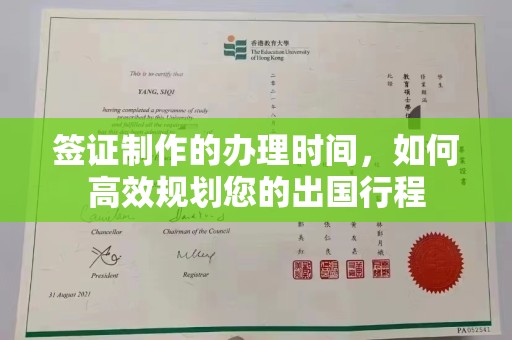 陇川签证制作的办理时间，如何高效规划您的出国行程