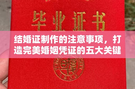 周村结婚证制作的注意事项，打造完美婚姻凭证的五大关键点